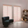 Pink shangri la shear window shade