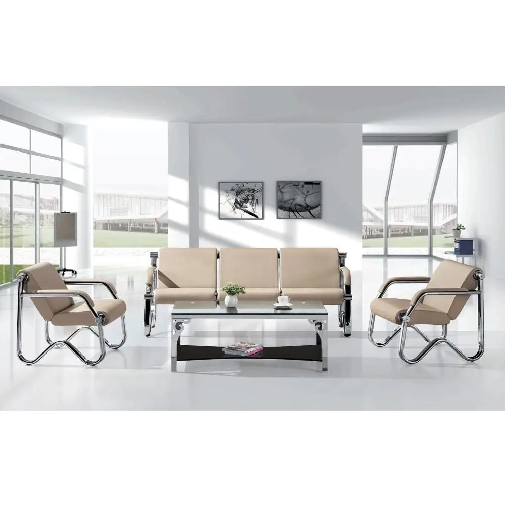
Factory Outlet Sale Modern Office Reception Sofa With Steel Frame  (60800485748)