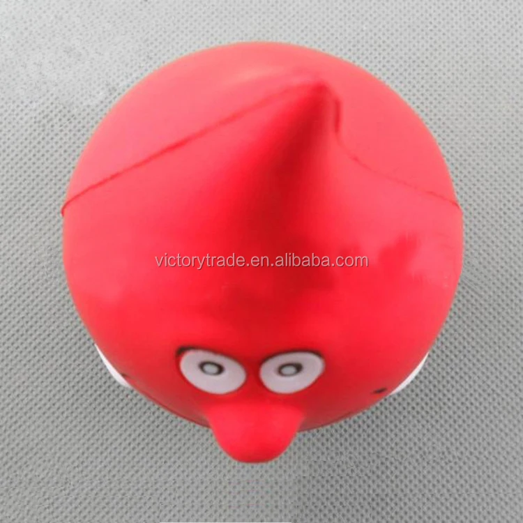 Promotional gift colorful smiley water drop shaped pu foam anti stress ball 