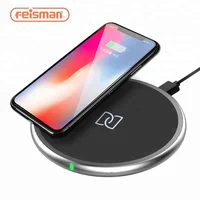 

Feisman Qi Certified Fast Wireless Charging Pad, 10W Desktop Fantasy Wireless Mobile Phone Charger for iPhone X 8 Galaxy Note 9