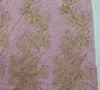 2017 Free sample color changing 100% polyester sequins fabric market in arab