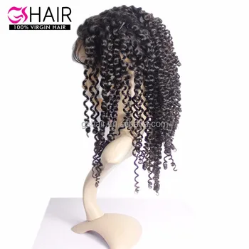 No Shedding Wholesale 100 Afro Kinky Curly Half Wig For Black