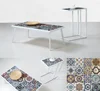 Ceramics Pottery Mosaic pattern design table top modern style living room furniture side table tea coffee desk table