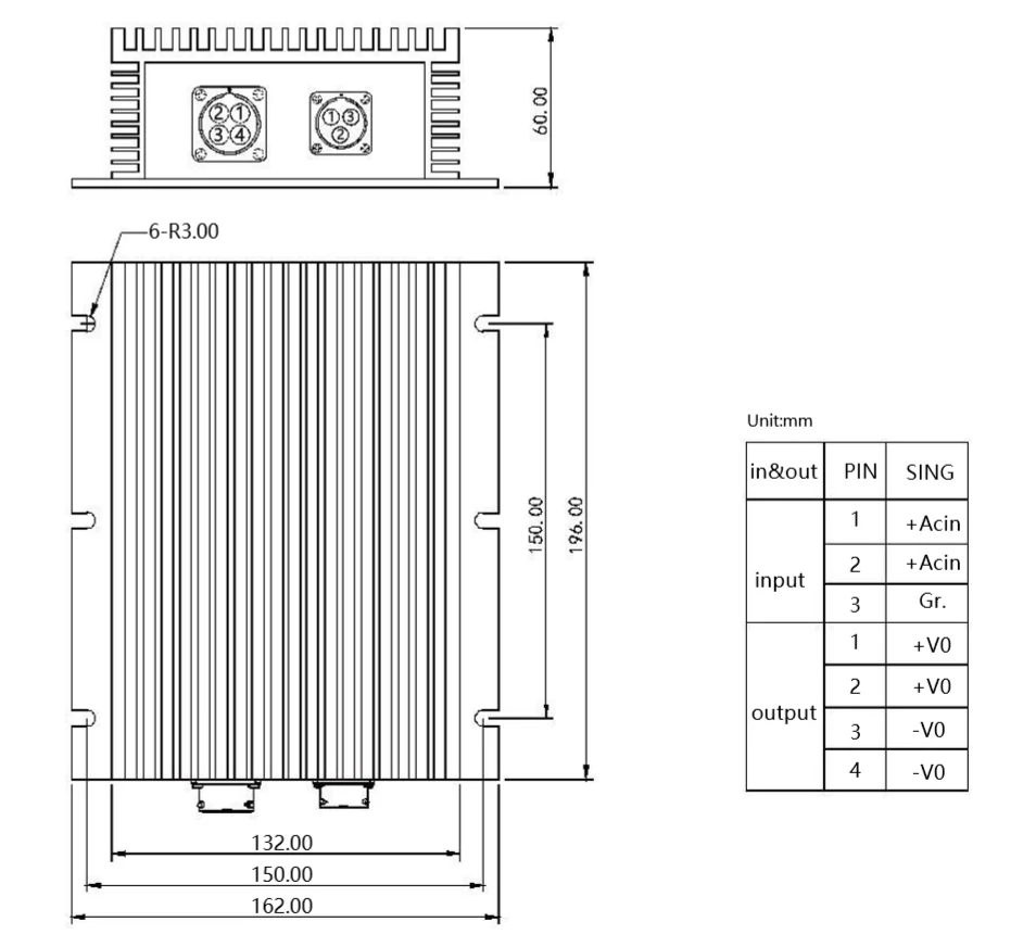 PAH-A Series 300-400W 12V 24V 48V DC Power Converter