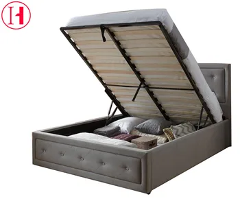 white single bed frame with storage