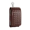 Factory Supply Woven Pattern High Quality Electronic Cigarette Leather Case for IQOS 2.4 Plus