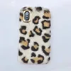 Leopard grain Fluffy Hair Cell Phone Cover For iphone x/10 Luxury Cases For iphone XS/MAX Shell
