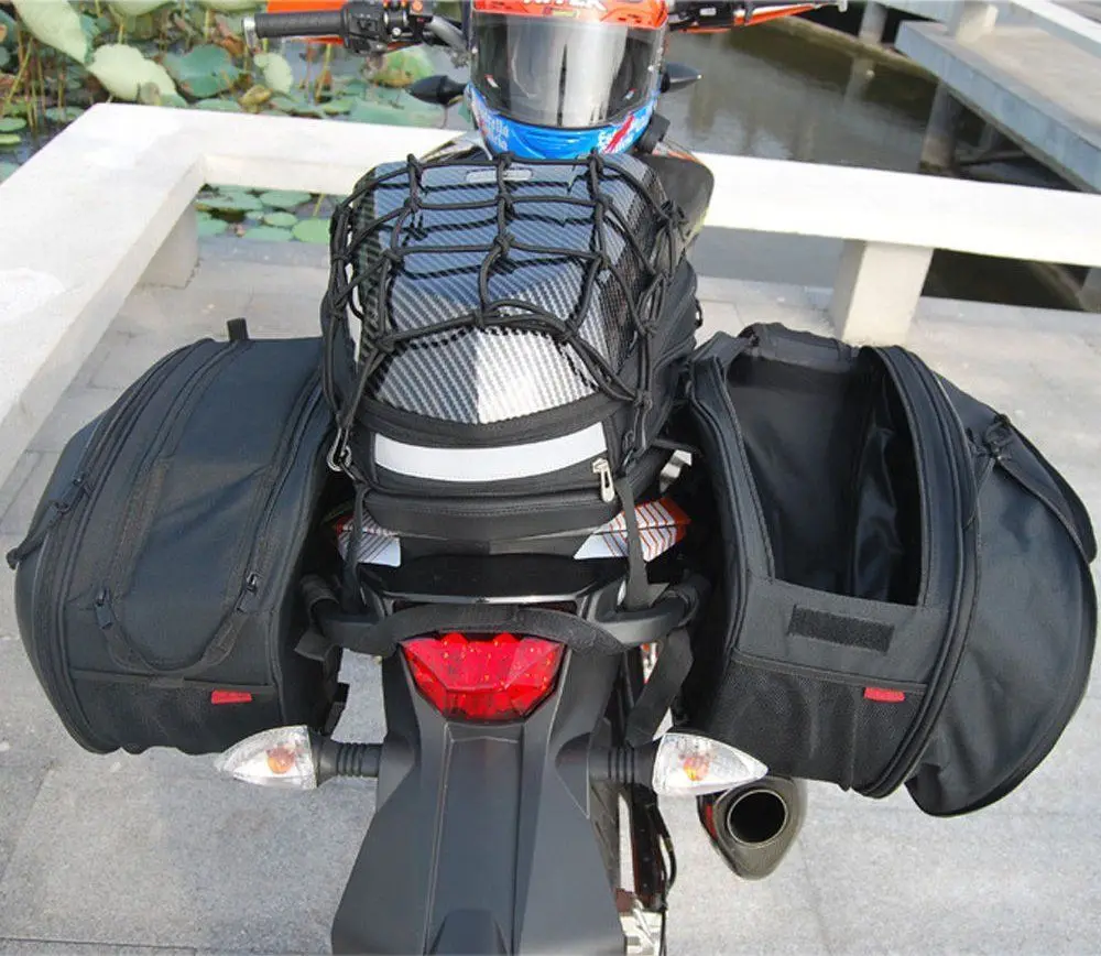 motorcycle passenger seat bag