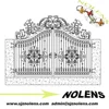 hand painted/ beautiful iron garden gate /hand forged wrought iron door decoration