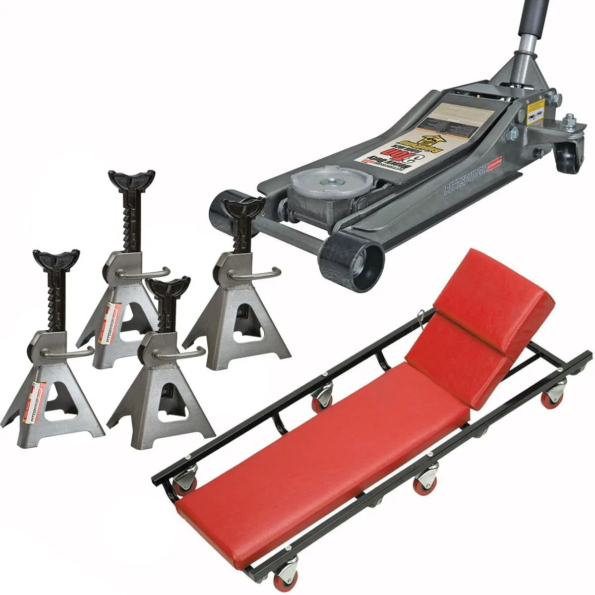 Buy 3 Ton Floor Jack Set Combo 6 Ton Combined Jack Stands and Mechanic