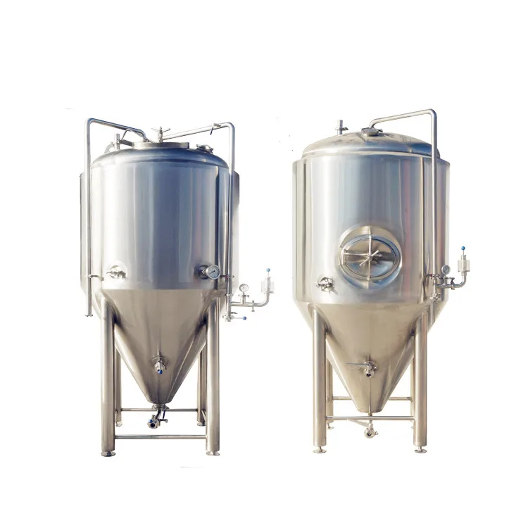 Glycol water tank for cooling conical fermenter brew system