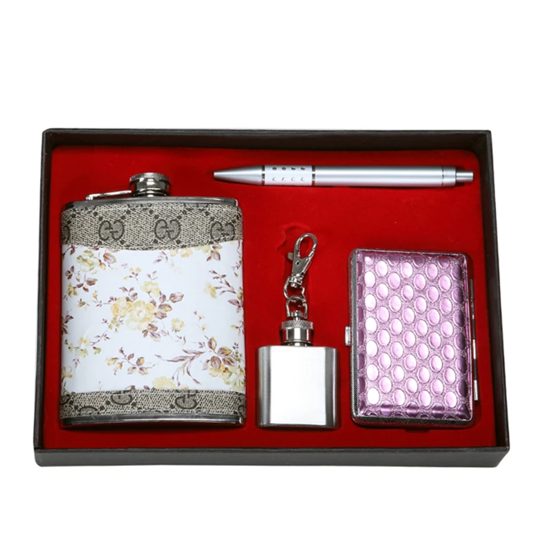 Hip Flask T Set With 2 Stainless Steel Shot Glasses And Free Buy 