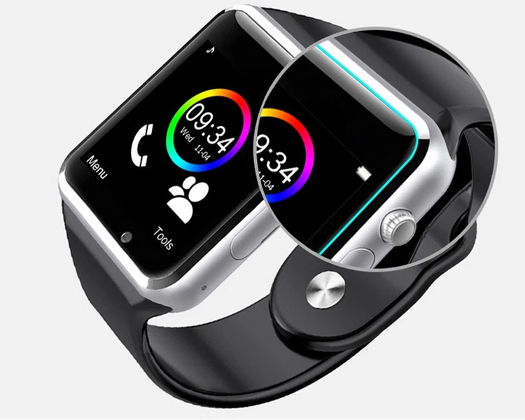 

smartwatch ip68 waterproof wireless A1 smartwatch Smart Watch Digital With Camera SIM Card, Black;white;sliver