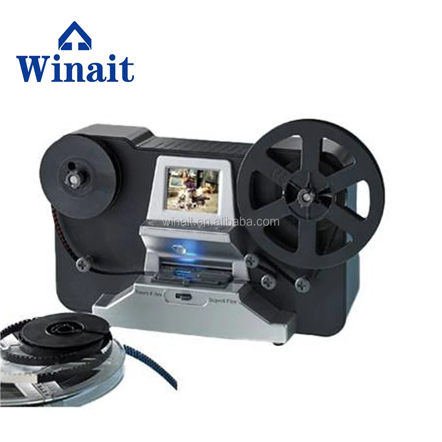 

winait roll film scanner, super 8/8mm roll film digital video converter mp4 scanner