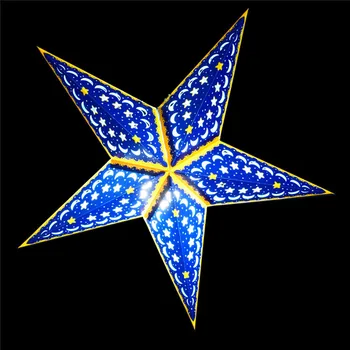 Meilun Art Crafts Shiny Star Moon Cutting Paper Star Lantern For