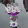 Pujiang Factory Crystal votive Lotus Flower Shape Glass Candle Holder, Candelabra For Wedding Centerpieces