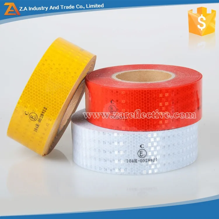 Pvc Ece 104r 00821 Reflective Tape For Traffic Safety,White/red/yellow ...