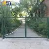 modern design pvc coated welded wire mesh beautiful iron gate and fence