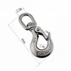 Stainless Mini Lifting Sling Safety Latched Eye Type Swivel Crane Hook