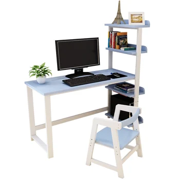 desktop computer table and chair bedroom study desk with storage rack - buy  computer table design with study table,computer desk,computer table with