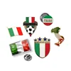 Custom lovely design stamping stainless steel nickel plating soft enamel metal sports flag pin badge