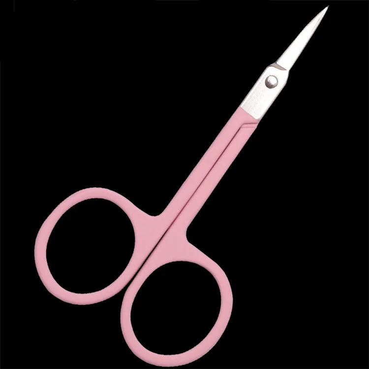 

Mini Scissor Eyebrow Scissors Eyelash Scissors Rose Gold Premium Quality Stainless Steel Private Label Pink Straight Beauty, Pink, silver, rose gold, black