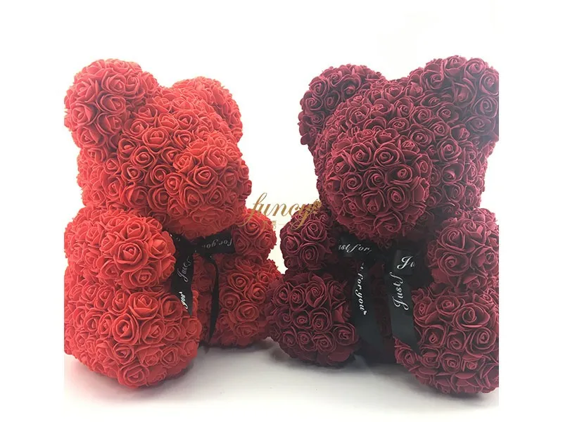 teddy bear foam flowers