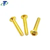 ISO14583 Torx 6-Lobe Pan Head Brass Machine Screws