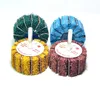 mounted flap wheel with shaft