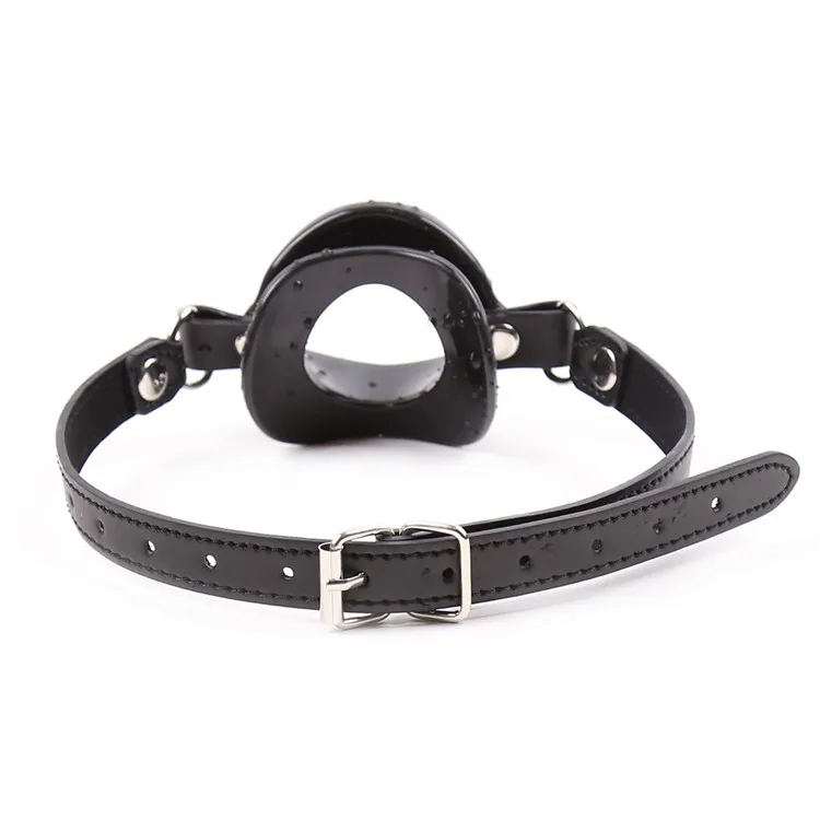 New Sex Toys For Women Fetish Leather Rubber Lips O Ring Open Mouth Gag