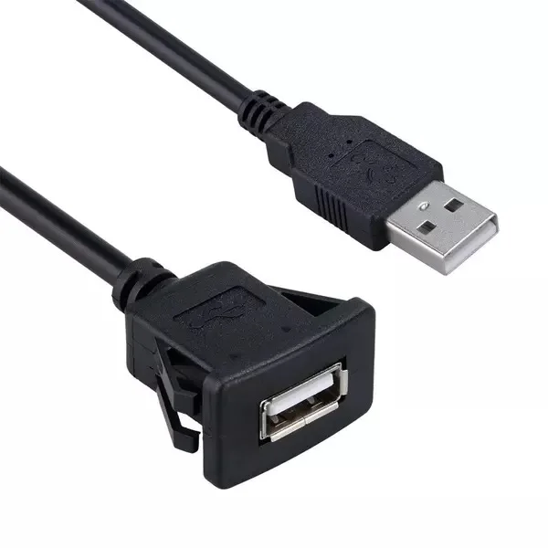 

USB 2.0 A type Male to A type female with panel mount cable for Car Cabletolink