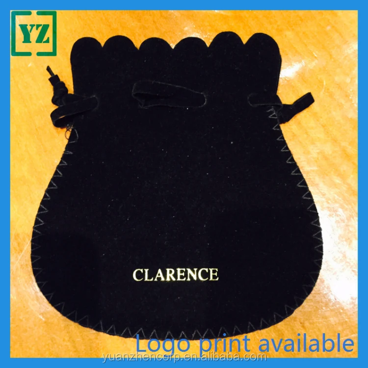 Pear shape gold foil logo drawstring zigzag stitch pouch 04.jpg