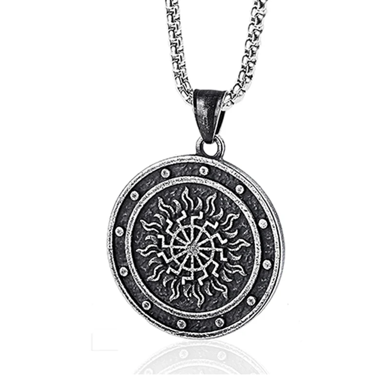 

Fashion Personality Round Norse Viking Amulet Pendant necklace For Men, Viking pendant