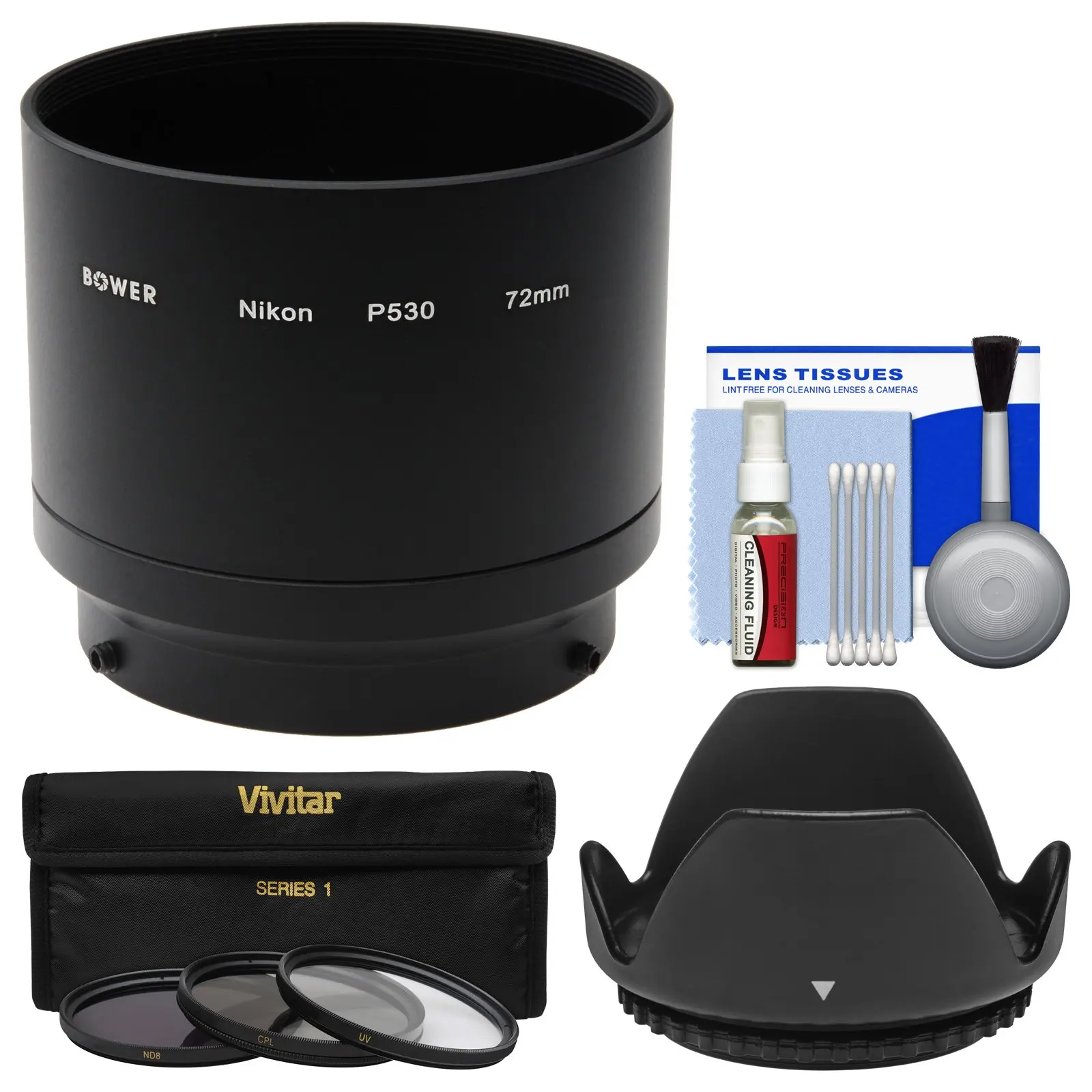 Get Quotations · Bower ANP53072 Conversion Adapter Tube for Nikon Coolpix  P530 & L830 Camera (72mm) with