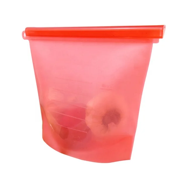 

Silicone freshness protection package reusable silicone food storage bag, Any pantone color