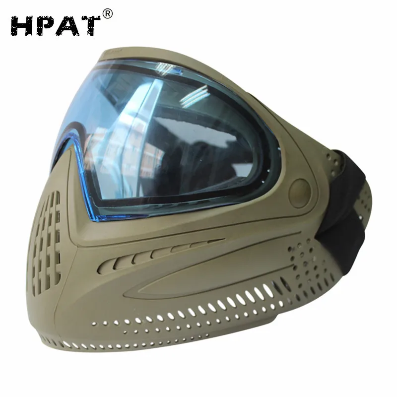 

Army Military Airsoft Mask Paintball Mask with Dye I4 Thermal Lens, Olive/black/yellow