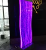 High quality public indoor decor dancing bubble wall divider led acrylic water bubble wall panel
