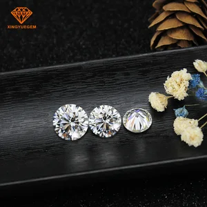 Wuzhou sale VVS quality  loose gemstone white round moissanite in india
