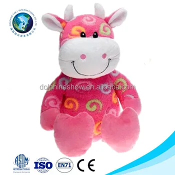 pink cow plush toy