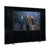 16:9 or 4:3 14' Wide Rear Projection Fast Fold Frame Projection Screen with Velour Drapes