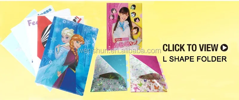 A5 Transparent PP Pages Protect Album PVC 6 Ring Binder with Elastic Closure
