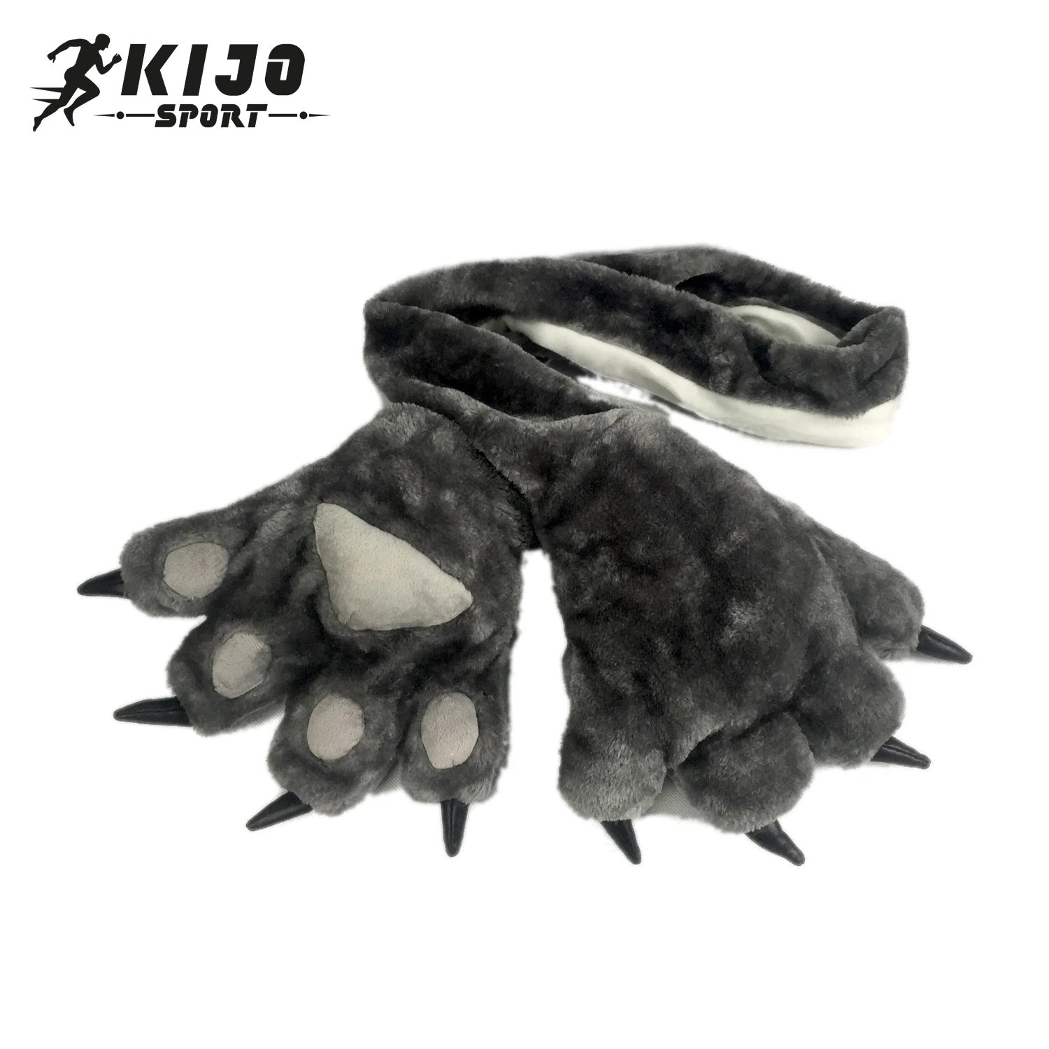 黒毛皮猫足手袋オオカミクマ犬手コスプレコスチュームクローソフト大人用 Buy ぬいぐるみ爪手袋 動物の爪グローブ バスドラム爪 Product On Alibaba Com