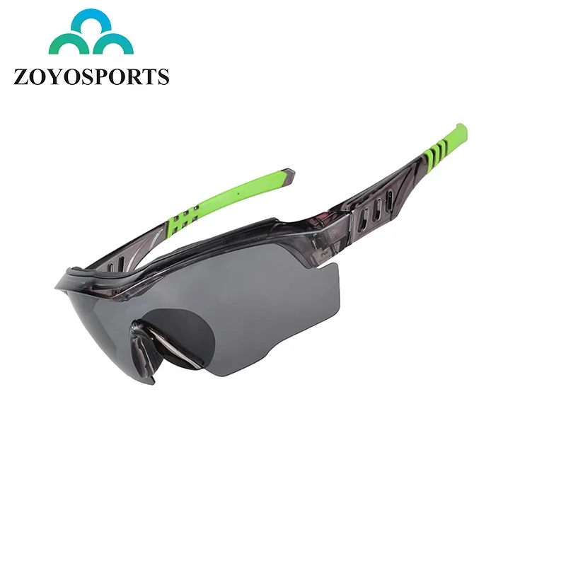 

ZOYOSPORTS outdoor sports racing glasses bicycle bike riding eyewear with exchangeable 3 lenses polarized cycling sunglass