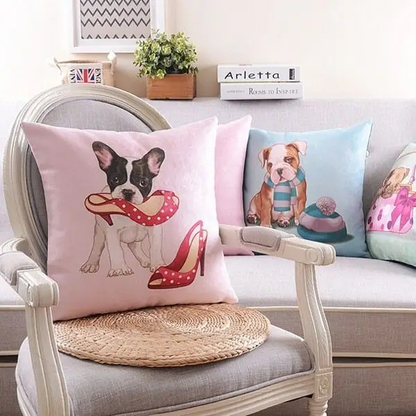 Custom Sublimation Heat Transfer Printing Sofa Cushion Cover Custom Sublimation Heat Transfer