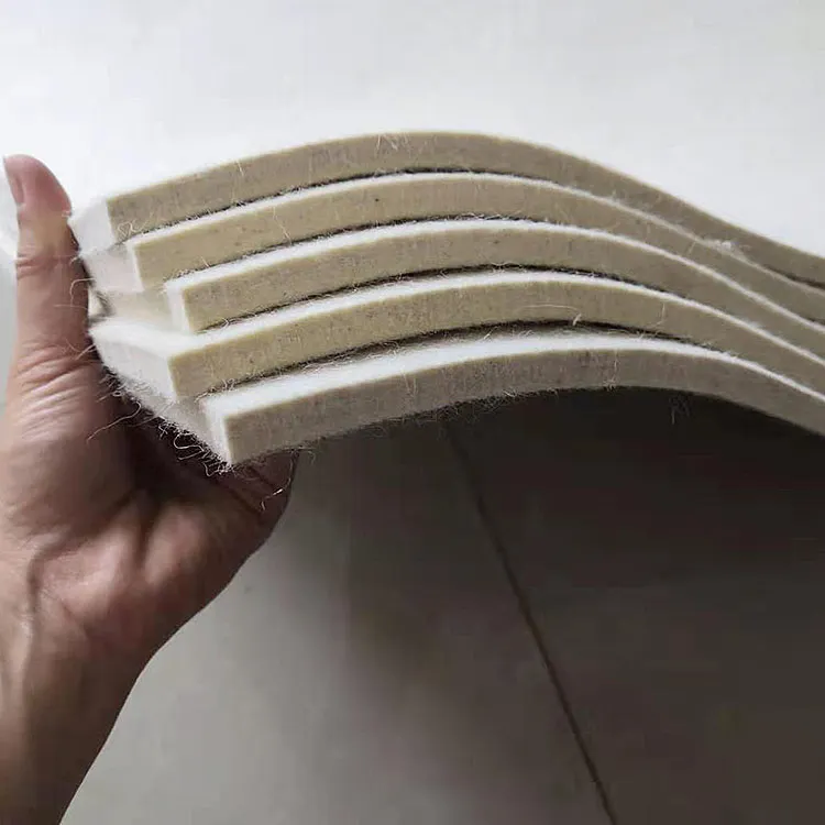 
10 mm thick pressed 100% wool industrial felt sheet white industry wool felt 