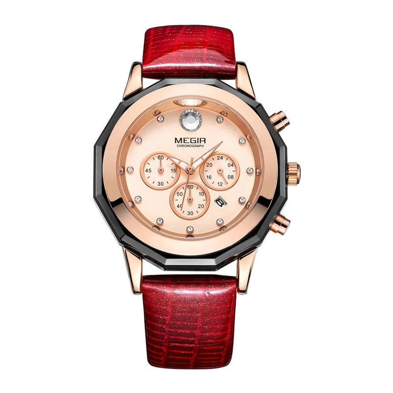 

Megir 2042 Top Quality Quartz Wristwatches Luxury Female Clock Fashion Lady Watch