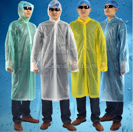 
Cheap Disposable rain poncho with ball/ Disposable raincoat/ Rain coat 