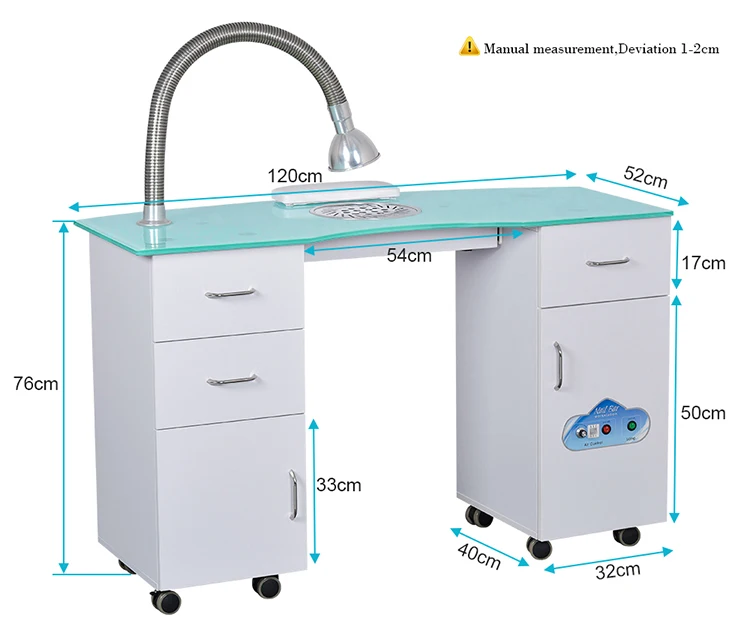 vented manicure table