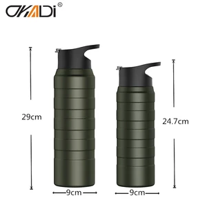 Hot selalings 2019 amazon Double Wall Wide Mouth Stainless Steel Sport Water Bottle 20oz 30oz