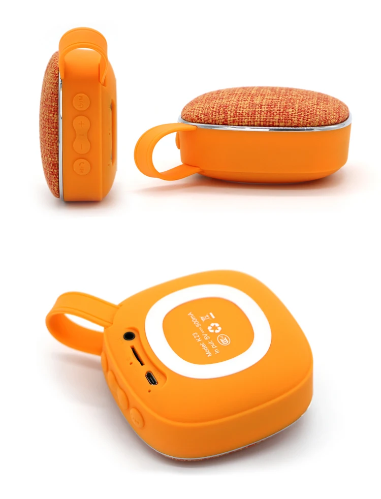 2017 high sound quality intelligent fabric wireless USB tiny bluetooth 2.1 portable speaker box with FM TF card radio